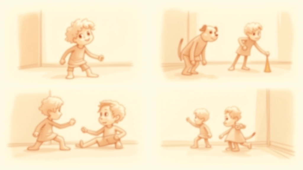 Storyboard für Kinderanimationsserie