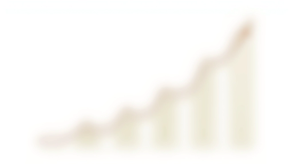 Langfristige Vermögensaufbau-Grafik zeigt Zinseszinseffekt