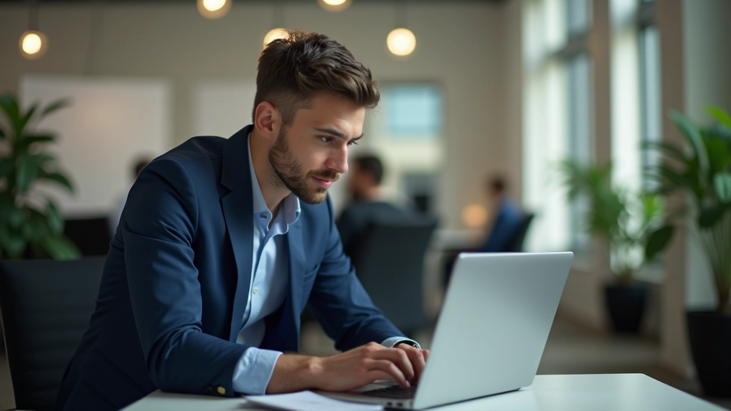 Personen schauen gemeinsam auf Laptop-Bildschirm mit Finanzinformationen und ETF-Vergleichstabelle